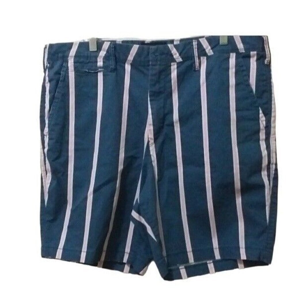 American Eagle Men Slim Chino stripped short 38 vacation casual resort beach Y2K